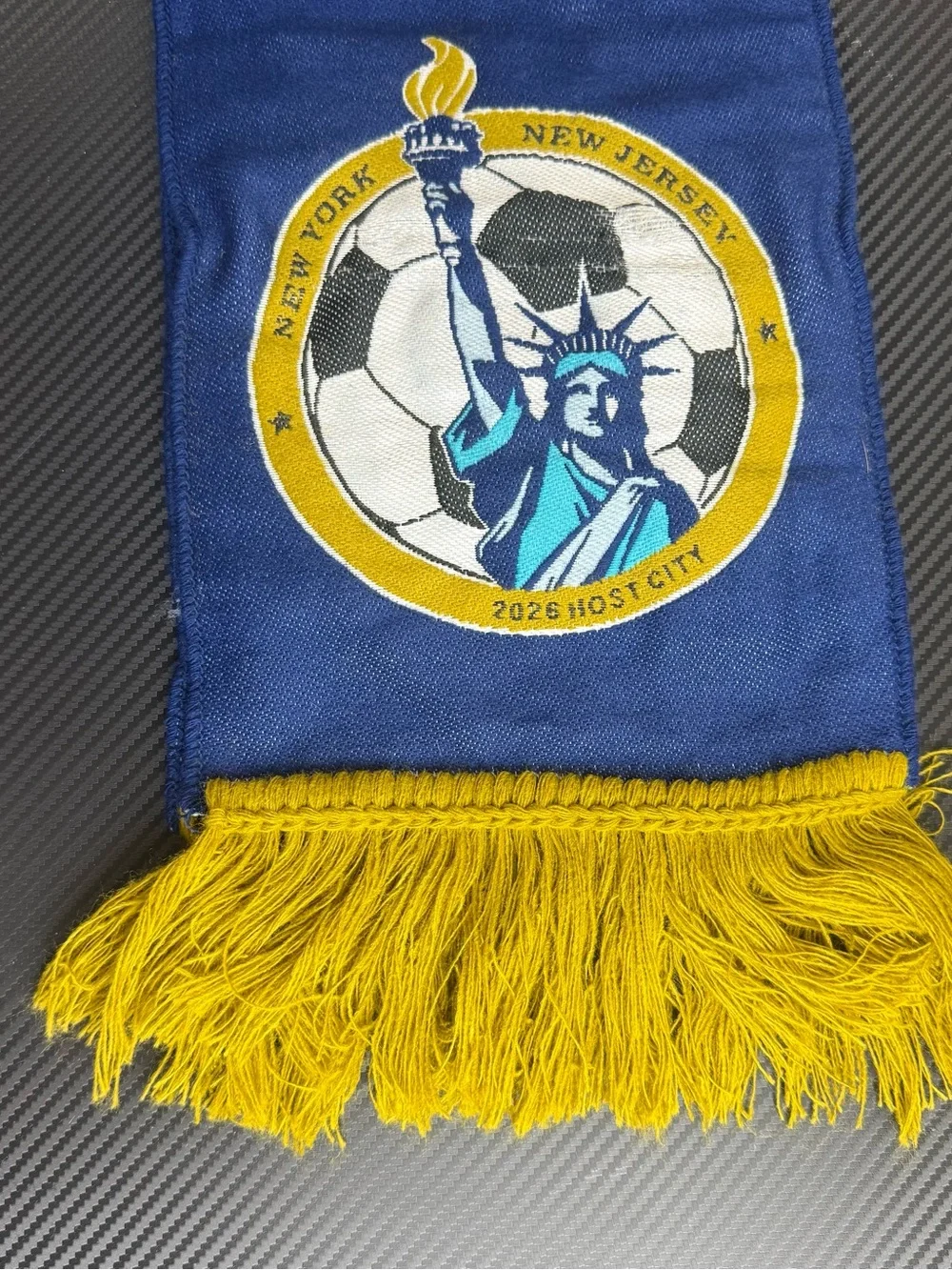 FIFA World Cup 2026 NY NJ Host City Soccer Scarf Ruffneck New w/ Tags